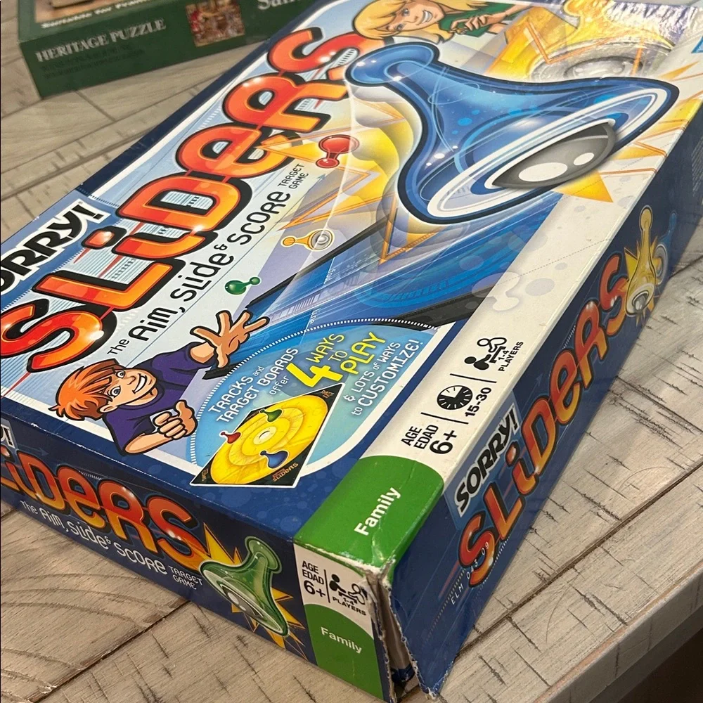 Sorry Sliders Game by Parker Brothers Fun Family Game  1-4 Players 4 ways 2 play